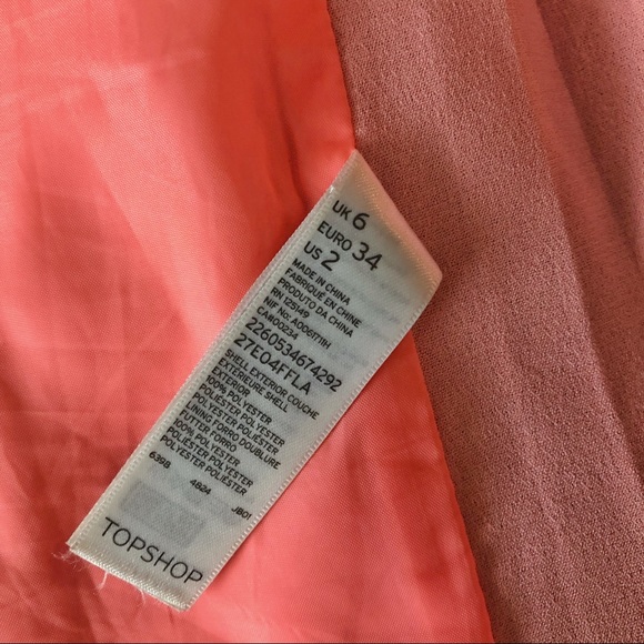 Topshop Coral Asymmetrical Mini-Skirt - Picture 11 of 11